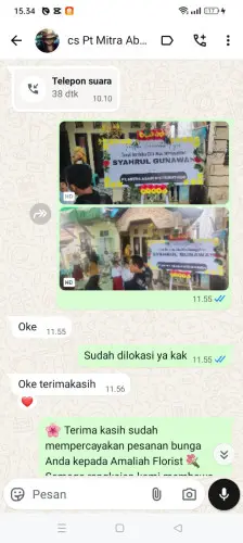 Testimonial Papan Bunga cibogohilir